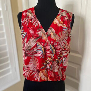 Rachel Roy | Front Wrap Cropped Blouse - Size M